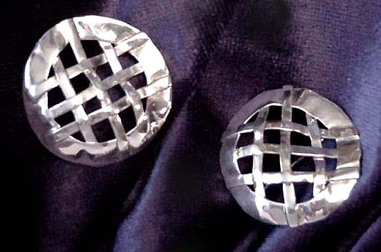 Round Woven Earring