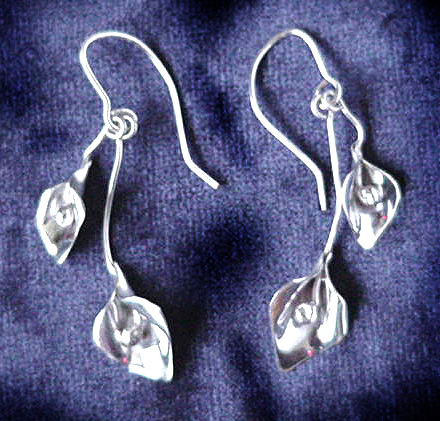 Double Lily Leaf Earring